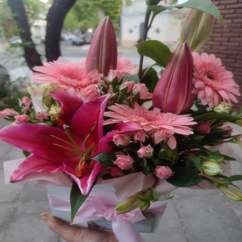 Box floral Rosa