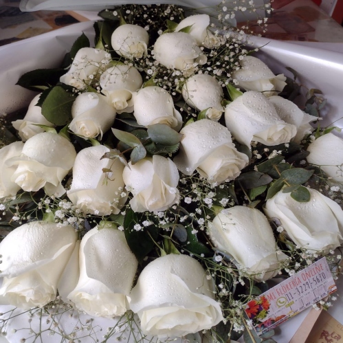 Ramo 24 Rosas blancas